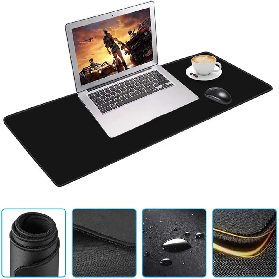 Japan Sports Car Large Black Mousepad Office Gamer Keyboard Desk Mat  Natural Rubber Mousepad Speed Desk Mat Anime Lock edge pad