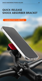 Universal Bicycle Phone Holder, 360° Rotatable and Detachable Motorcycle Holder, Multi-functional Bicycle Handlebar Bracket