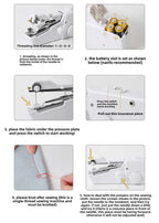 Handheld Rope-free Electric & Manual Sewing Machine Quick Build DIY Apparel Supplies for Arts Crafts Home Garden Embroidery