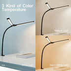 Double Single Head Led Clip Desk Lamp Dimmable Computer Table Lamps Monitor Light Architect Table Lamp for Office Reading Lights