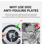 Anti-fouling Motorcycle Washing Disc Brake Cleaning Protection Cover Ultralight Bicycle Washing Disc Guard Bike Accessories