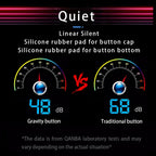 Qanba Gravity KS Mechanical Shafts Silent Pushbutton 24mm/30mm Arcade Button Snap-in (Boxed)