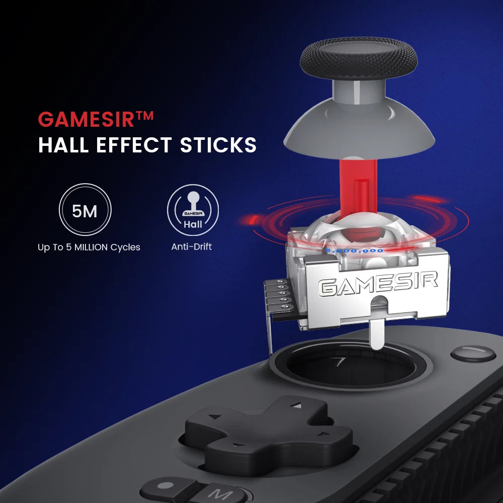 GameSir G8+ Bluetooth Gamepad Hall Effect Gaming Controller for Nintendo Switch 2, Android Phone, Tablets, iPhone, iPad, PC