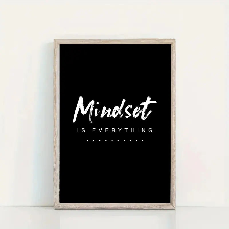 Modern Inspirational Words Canvas Art Prints Black White Interesting Motivational Wall Decor Poster for Home Office