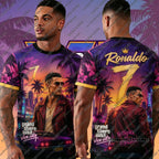 2026 Hot Games GTA 6 Print Football Jerseys For Men No.7 Football Jerseys Hawaii Beach Sports Tshirt GTA 6 T-shirts Man Jerseys