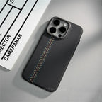 Relief Carbon Fiber Magnetic Case for iPhone 15 Pro Max 16 17 Pro Phone Cover Camera Metal Lens Protective Shell Hard PC Fundas