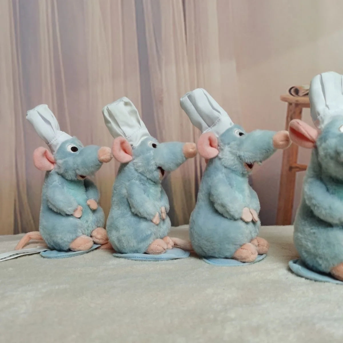 Anime Ratatouille Chef Remy Magnetic Plush Toy Room Decora Doll Kid Shoulder Plush Doll Decoration Headband Toys Birthday Gifts