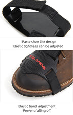 Motorcycle Universal Shifter Anti-Slip Pad-Heavy-Duty Rubber Boot Cover-Adjustable Protective Shoe Cover for Safe Gear Shifting