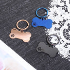 Custom Name Dog Tags Personalized Text Dog ID Tag Bone Shaped Stainless Steel Laser Engraving Anti-lost Customized Pets ID Tag