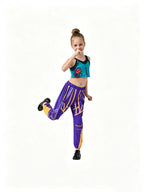 2026Spring Summer Girl Cosplay Singer Fashion Clothes Stage Performance 3PCS Set Children Show Halloween Carnival Party Costume