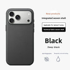 Original Technology Woven Magnetic Case For iPhone 18 17 16 15 14 13 Pro Max Fundas For Magsafe Wireless Charger Official Cover