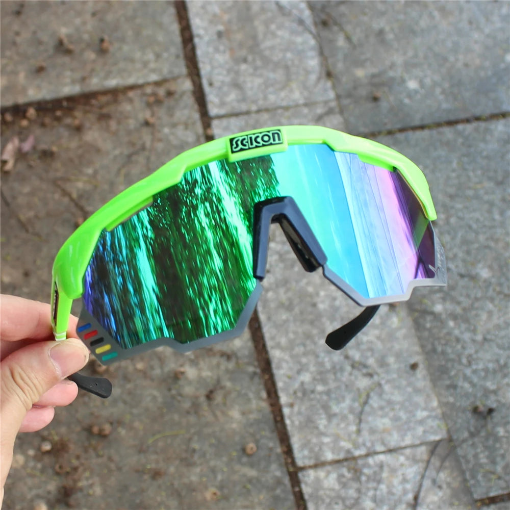 SCICON AEROSHADE KUNKEN UV400 Cycling Sunglasses with Case - Outdoor Sports Men's MTB Road Bike Eyewear Women's Goggles