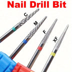 3/32" Quality Professional Tungsten Carbide Dead Skin Remover Nail Drill Bits Safe Carbide Nail Cleaning Drill Bit For Dead Skin