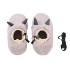 Heated Feet Warmer USB Foot Warmers Winter Shoes Plush Cute Removable And Washable Slippers
