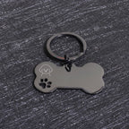Custom Name Dog Tags Personalized Text Dog ID Tag Bone Shaped Stainless Steel Laser Engraving Anti-lost Customized Pets ID Tag