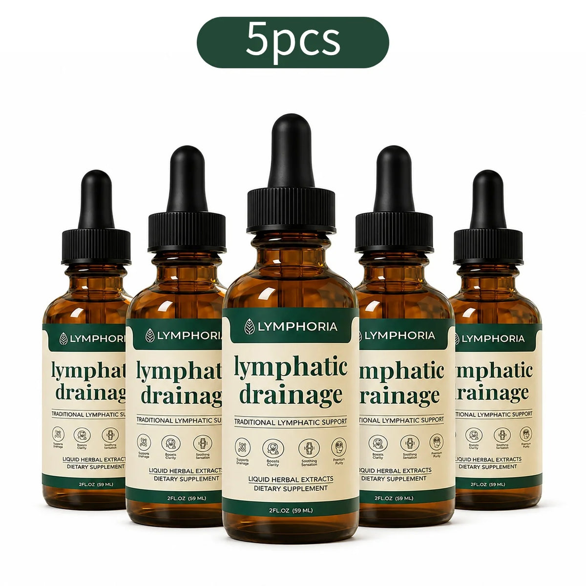 Lymphatic Drainage Drops 60ml Natural Herbal Circulatory Wellness