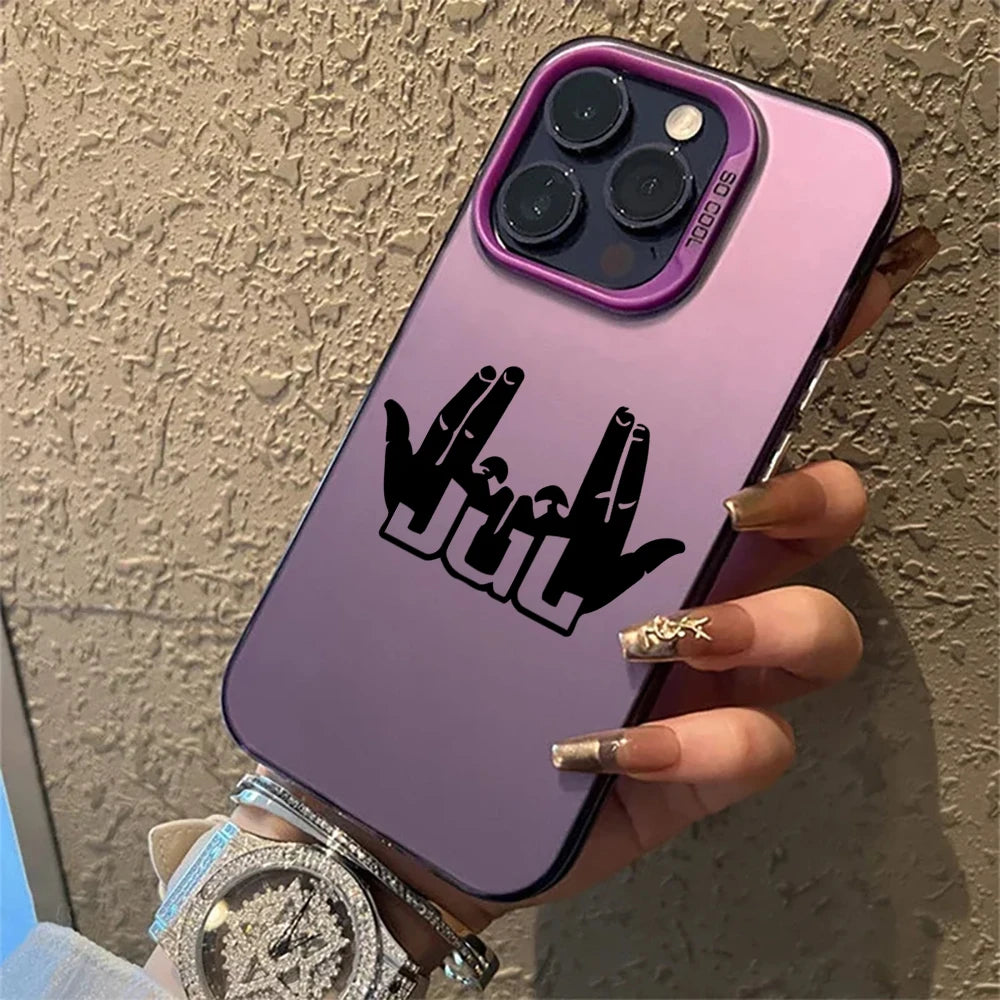 Rapper JuL C'est Pas Des Lol Hard PC IMD Case for iPhone 18 17 16 15 14 13 12 11 Pro Max X XR Shockproof Plating Matte TPU Funda