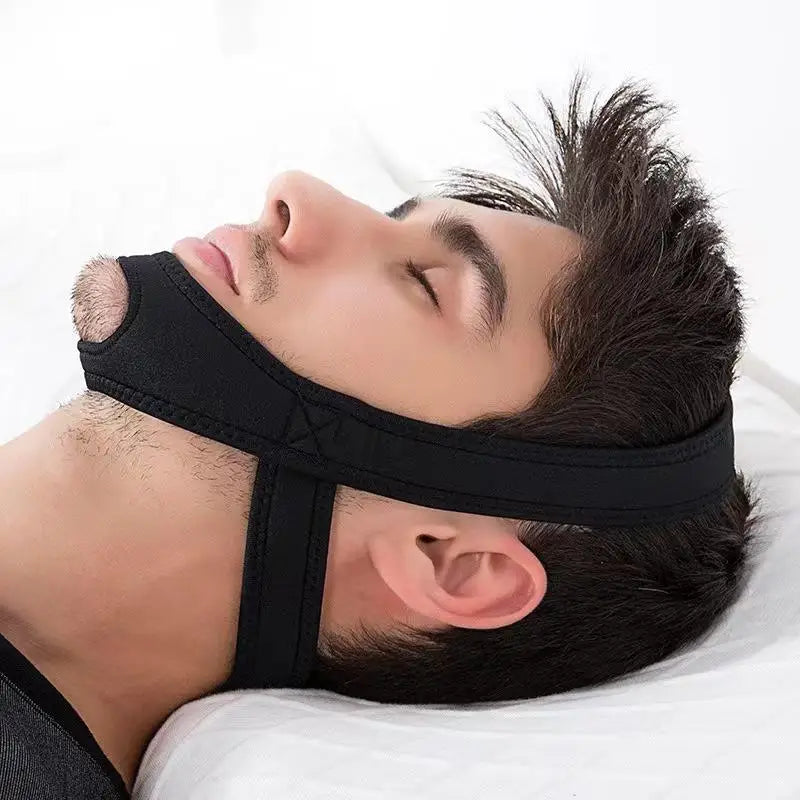1Pcs Anti Apnea Jaw Solution Sleep Support Apnea Belt Neoprene Anti Snore Stop Snoring Chin Strap Belt Adjustable Tool〔DD329〕