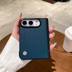 Premium Luxury Skin Feel Phone Case For iPhone Dou18 Fold Ultra Slim Smooth-touch PU Leather + PC Shockproof Protection Cover