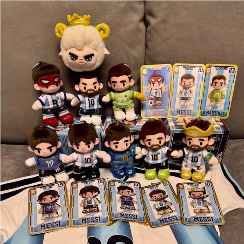 Original In-Stock Messi Argentina National Tea Player Series Vinyl Figurine Blind Box Pendant Collectible Ornament Toys Gifts