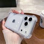 Shockproof Bumper Protector HD Clear Acrylic Phone Case For iPhone 18 17 16 15 14 13 12 11 Pro Max Back Cover Transparent Funda