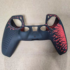 Para la funda del mando de PS5, carcasa de silicona antideslizante protectora compatible con el mando de PS5 con tapa de agarre para el pulgar