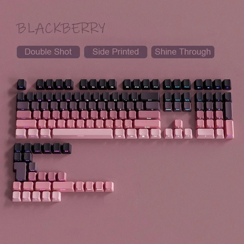 2026 Original Daylight Keycaps PTB Translucent, Side-engraved Oem 135 Keys, Customized To Fit 60/84/98/108 Mechanical Keyboards.