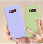 Liquid Silicone Soft Cases For Samsung Galaxy S8 S9 S10 S20 S21 FE S22 S23 Plus Fundas For Samsung Note 8 9 10 20 Plus Cover