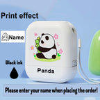 Personalized Cute Name Stamp Waterproof Clothing Label for Kids Self Ink Stamp for Kindergarten School Bags Custom Stamp