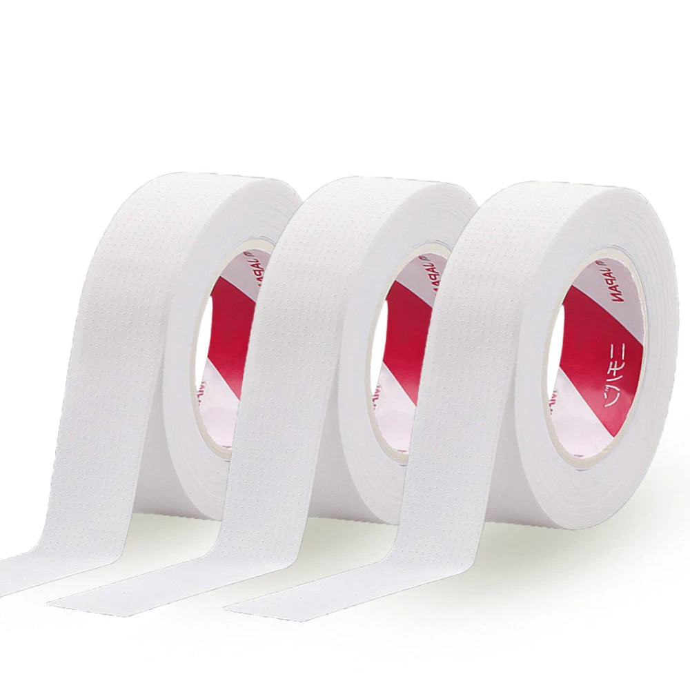 2/3 Rolls Japanese Insulating Tape for Eyelash Extension Lint Free Under Eye Pads Breathable Non-woven Tape Paper Eyelash Patch