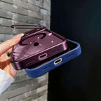 Luxury Bracket Stand Magnetic Phone Case for iPhone 18 Pro 17 16 Plus 15 14 13 12 Pro Max With Lens Protector Cover for Magsafe