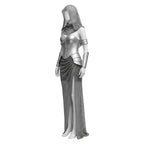 Women Medieval Knight Warrior Costume Skirt Top Headband Bracelet Halloween Renaissance Princess Cosplay