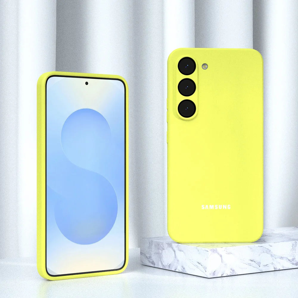 Original For Samsung S26 S25 S24 Case Soft Liquid Silicone Phone Back Cover For Galaxy S26 S25 S24 S23 S22 S21 Plus Ultra FE