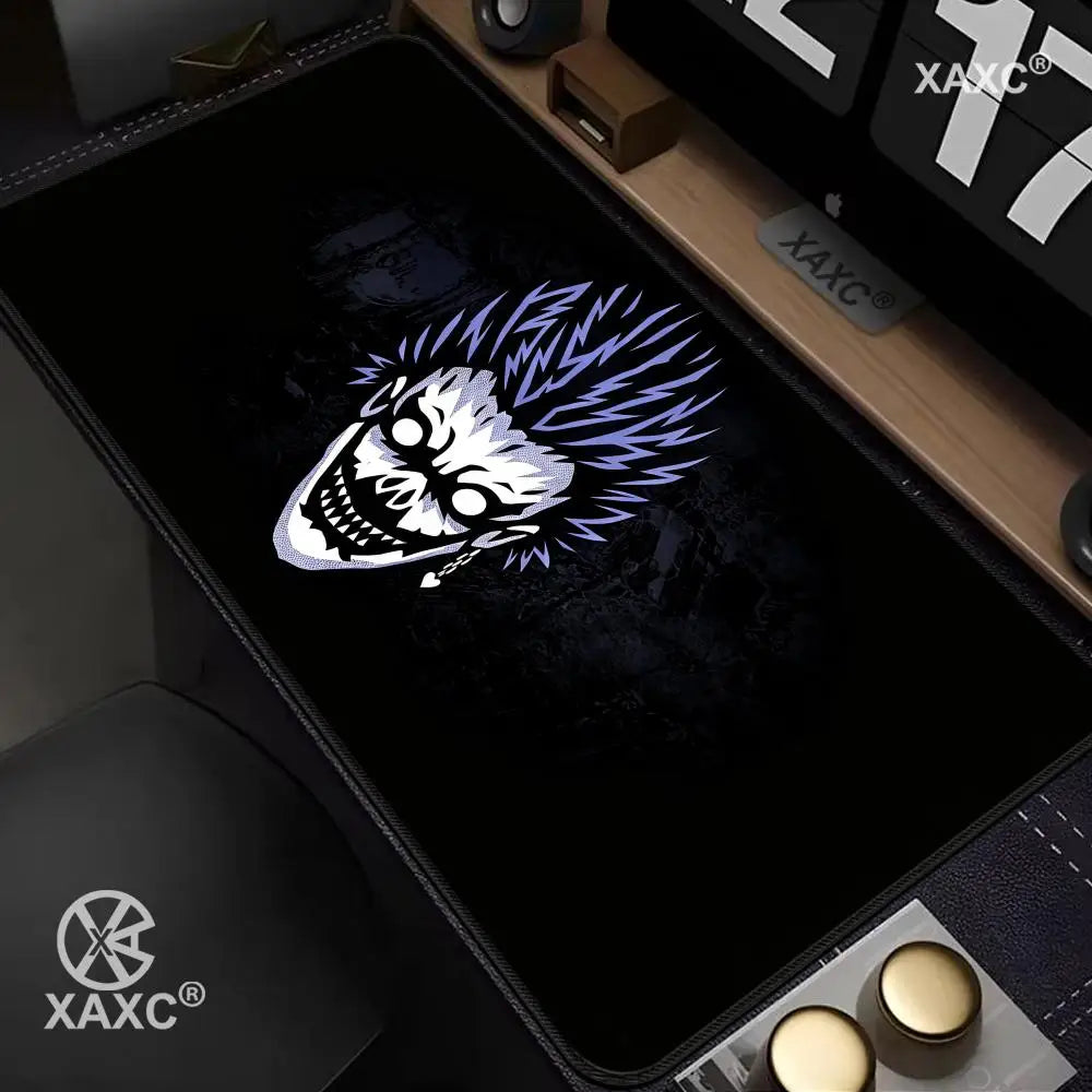 Anime D-Death Note Mouse Pad Large Keyboard Light Yagami Mouse Desk Pad XXL Non-Slip Rubber Gaming Pad Laptop Mouse Carpet XAXC