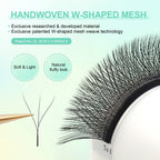 NAGARAKU Automatic Flowering 3D 4D 5D 6D 7D 8D W Shape All Size Premade Fans Eyelash Extensions Natural Soft Individual Lashes
