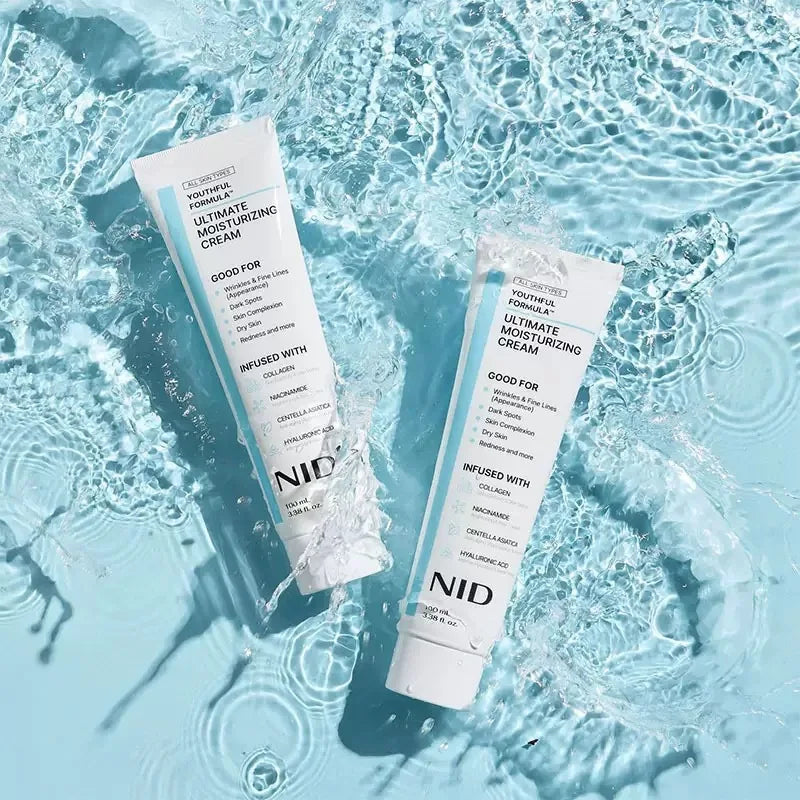Korea NIDA Moisturizing Ultimate Cream Collagen Youthful Repair Damage Skin Strengthen Barrier Daily Facial Skin Care 100ml