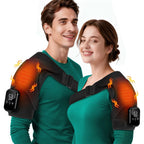 Electric Heating Shoulder Knee Massager with 3 Levels Vibration Muscle Relax Belt for Arm Enlarge Size for Shoulder