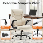 MCQ Ergonomic PU Leather Gaming Office Chair with Flip-up Armrest Swivel Rolling Adjustable Racing Chair For Office Furniture