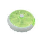 Simple Rotating Seven-grid Pill Box 7 Day Weekly Pill Box Plastic Sealed Travel Pill Case Granule Storage