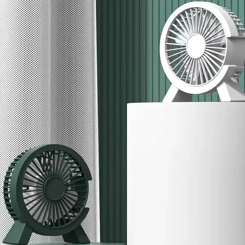 Ultra Quiet Rechargeable Desk Fan – Compact, USB Plug-In, Perfect for Office & Bedroom
