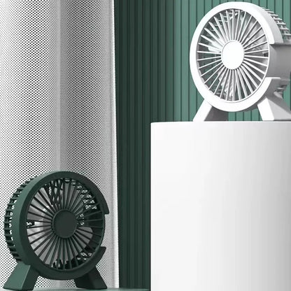 Ultra Quiet Rechargeable Desk Fan – Compact, USB Plug-In, Perfect for Office & Bedroom