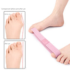 1-2Pcs Tensile Tape Hallux Valgus Of Foot Corrective Training Exerciser Belt Toe Separator Thumb Elastic Band Foot Care Tools