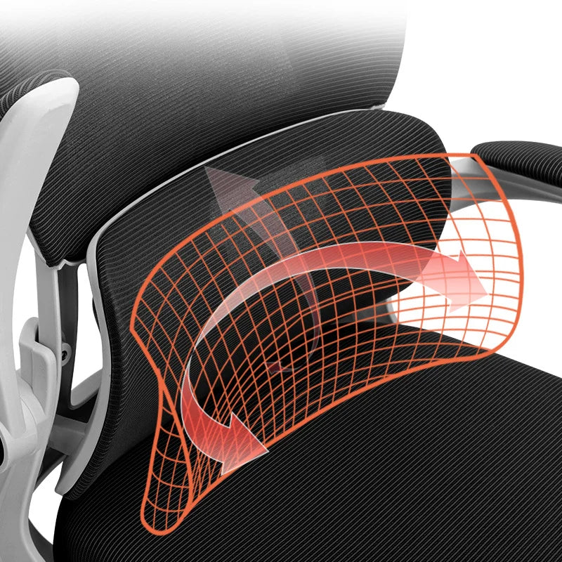 Ergonomic Home Office Chair, Comfortable Desk Chair for Students with Back Support, Long Sitting Study Chair
