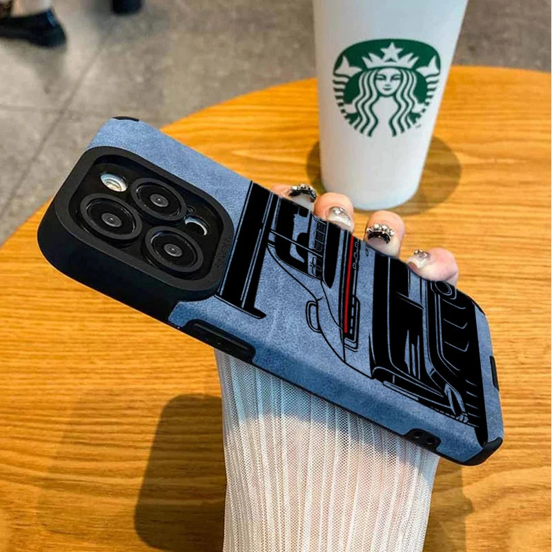 Cool Sports Car Phone Case For iPhone 18 Pro Max 17 16 15 Plus 14 13 12 11 17 Pro Air XR X XS 7 Plus SE 2022 Faux Leather Cover