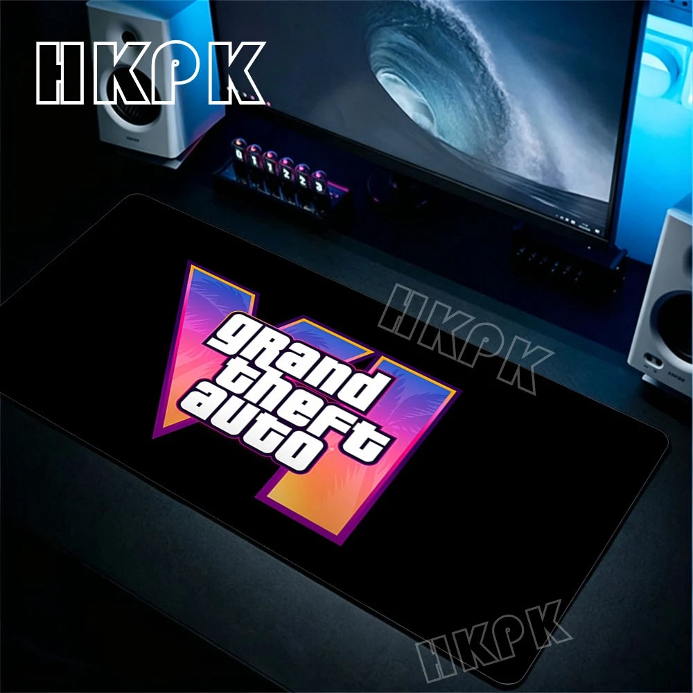 XL Grand Theft Auto GTA Mouse Pad Gamer Computer Office Accessories Mousepad Rubber anti Slip Big Mat Giving Gifts to Boyfriends
