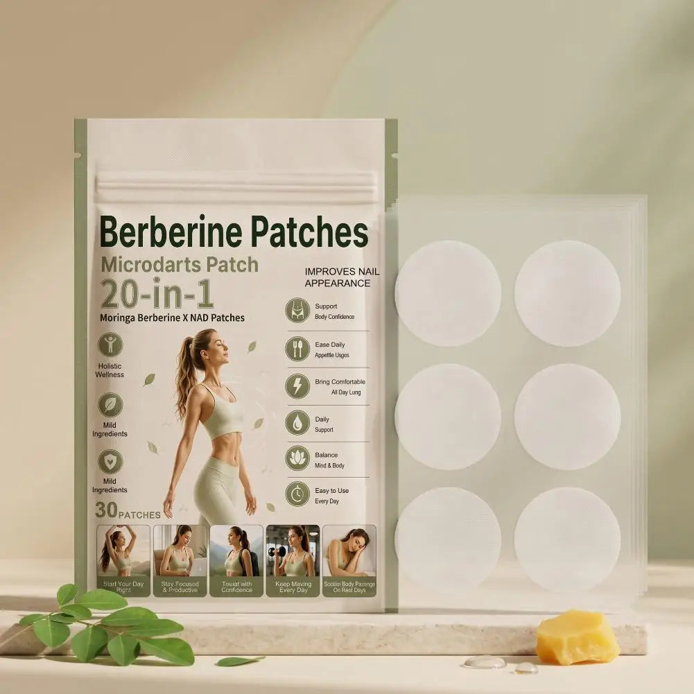 Moringa X NAD Patches Berberine Support Patch Skin Friendly Daily Wellness Body Care Patches