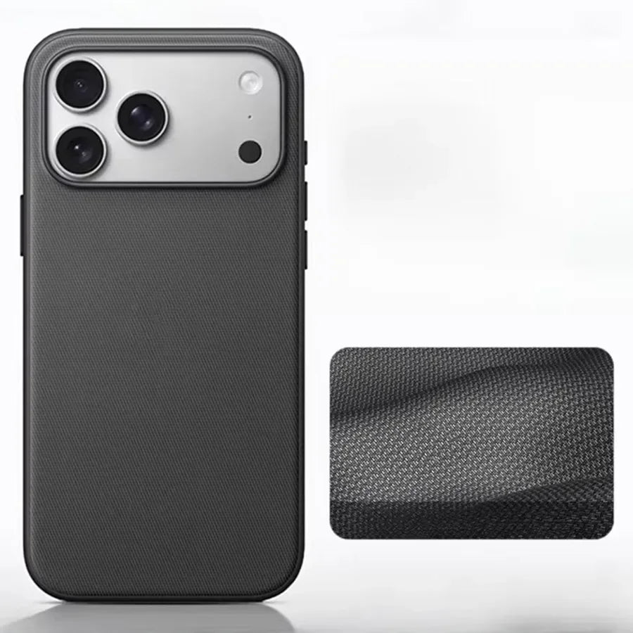 Original Technology Woven Magnetic Case For iPhone 18 17 16 15 14 13 Pro Max Fundas For Magsafe Wireless Charger Official Cover