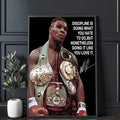 Mike Tyson Muhammad Ali Motivational Quote Poster Sticky Wall Art Printing Waterproof Home Living Bed Room Bar Aesthetic Decor