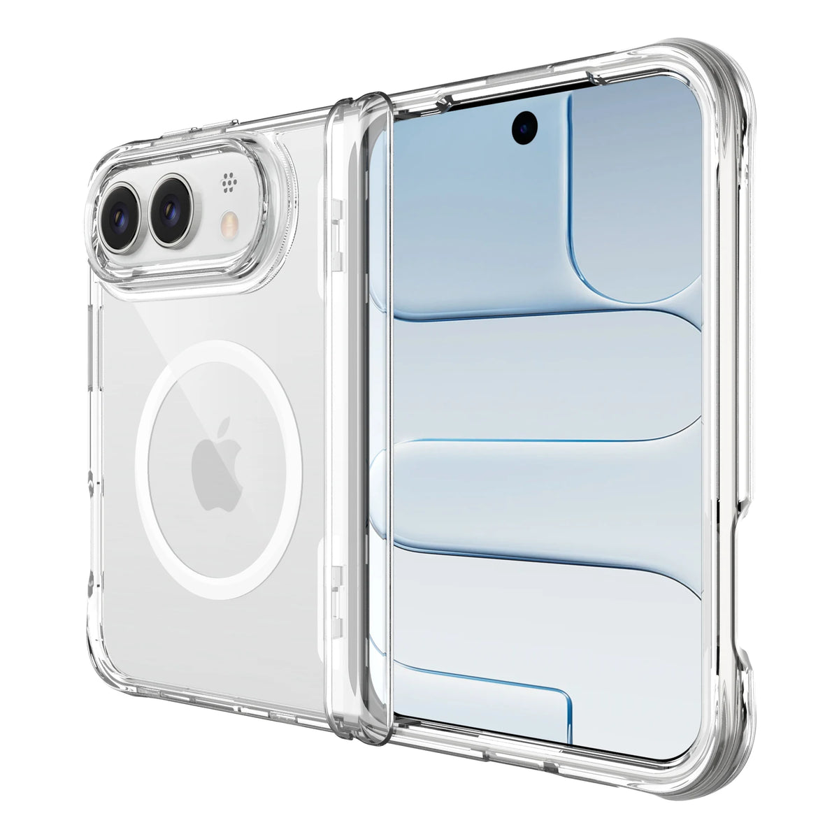 High Clear Magnetic Phone Case For iPhone Duo IPhone Duo 18 Ultra For Magsafe Wireless Charging Folding Bumper Hinge Cover