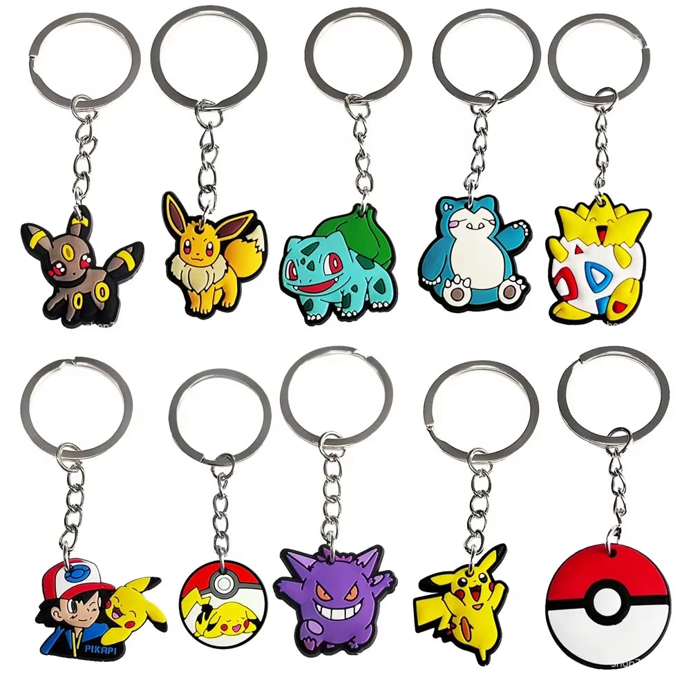 PokeMoned Theme Party Favors Slap Bracelets Stickers Keychain Party Gifts Goodie Bag Stuffers Fillers Birthday Party Decorations